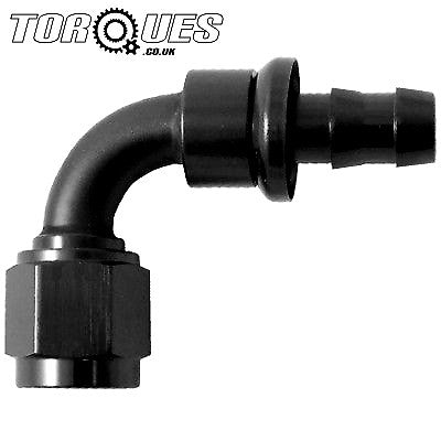 AN-10 90 Degree BSP Female Swivel Seal Hose Fitting Black by Unbranded
