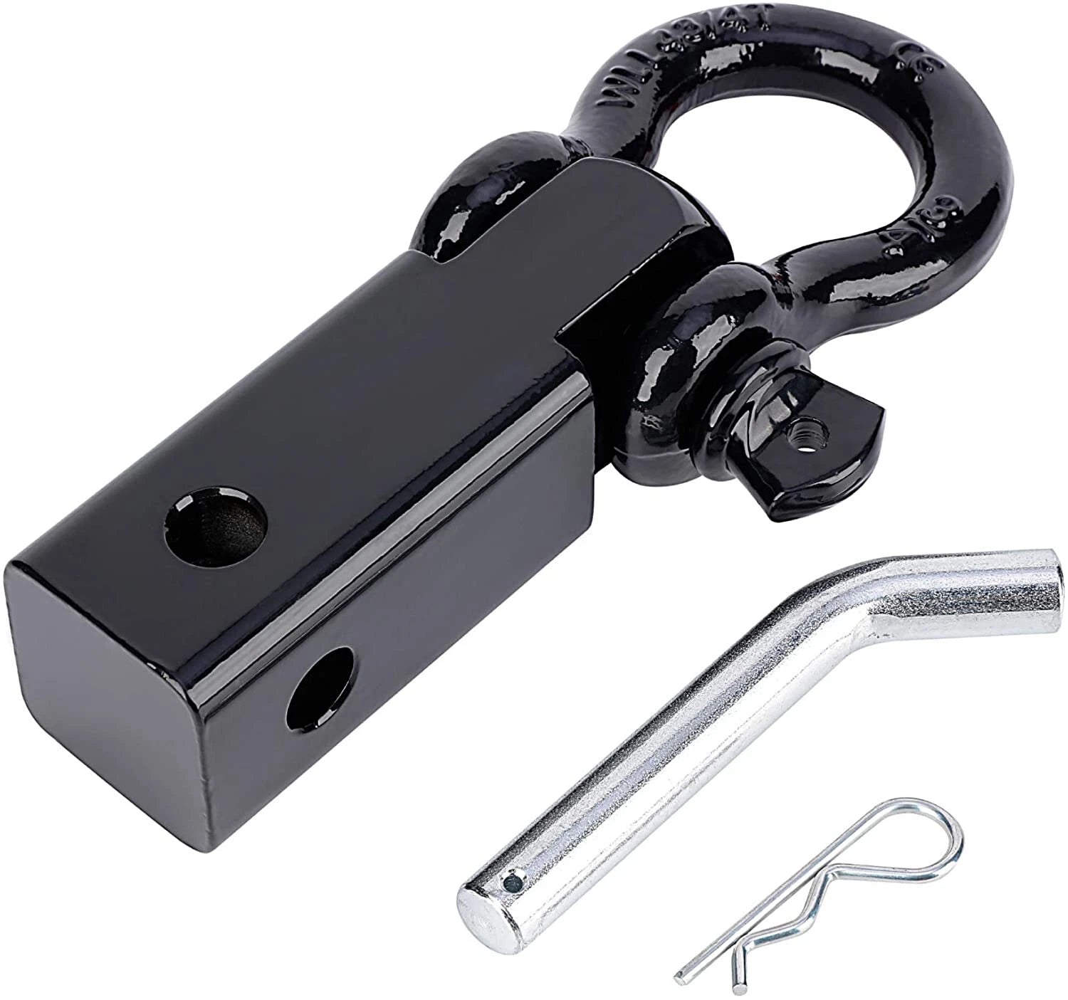 Off Road Solid Shank Shackle 3/4" D-ring Receiver Hitch 10,000 Lbs