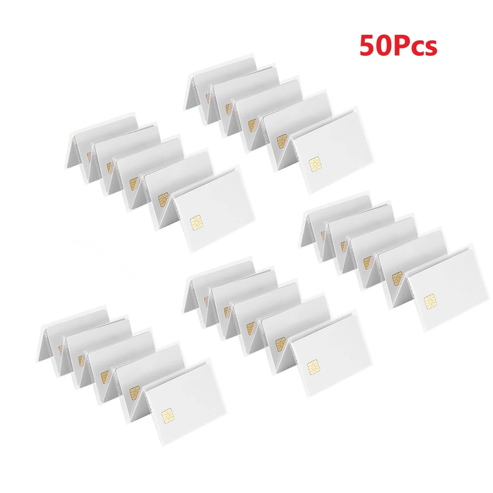 50 In 1 Pack Iso7816 Contact Sle 4442 Chip Pvc Smart Ic Cards