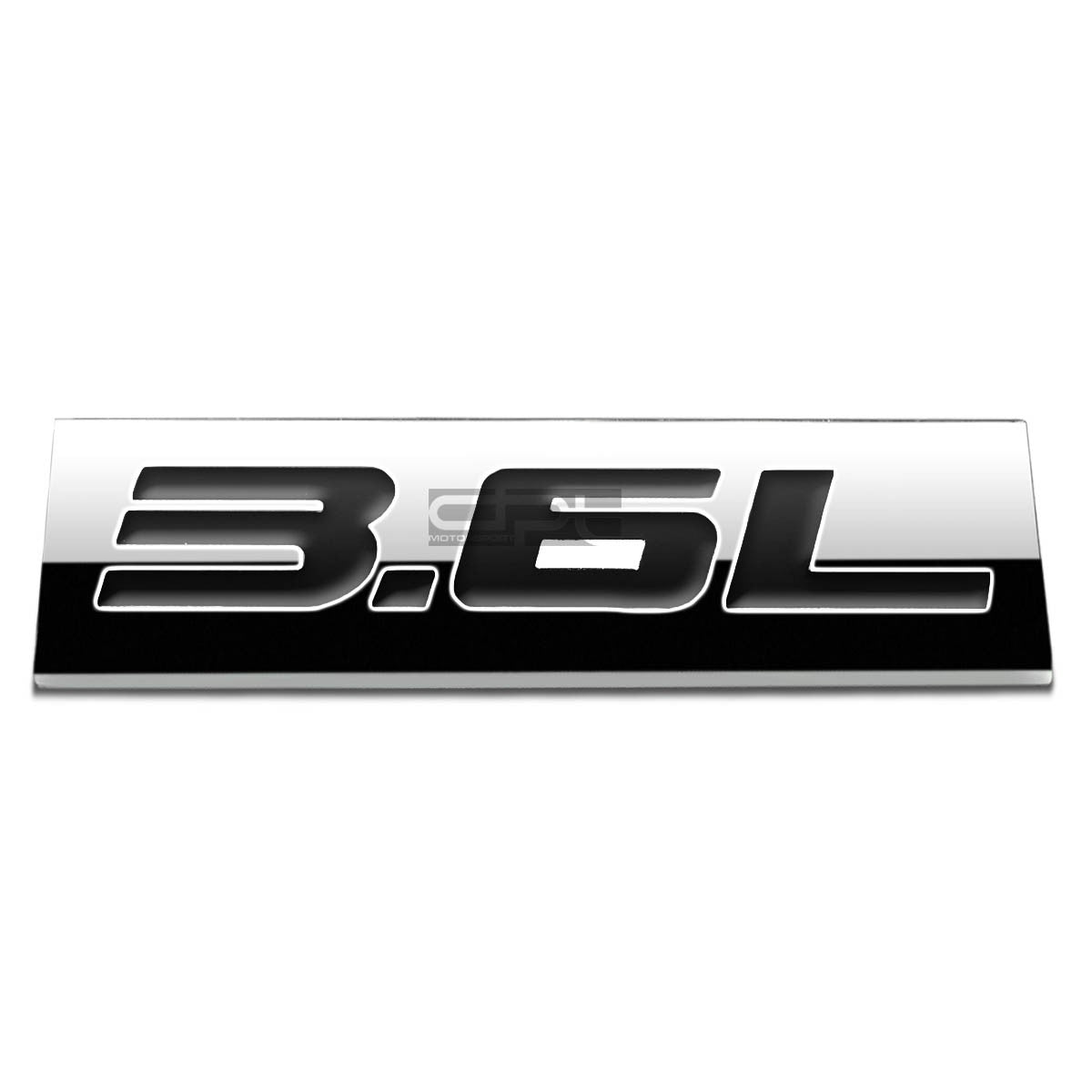 Bumper Sticker Metal Emblem Decal Trim Badge Polished Chrome Black