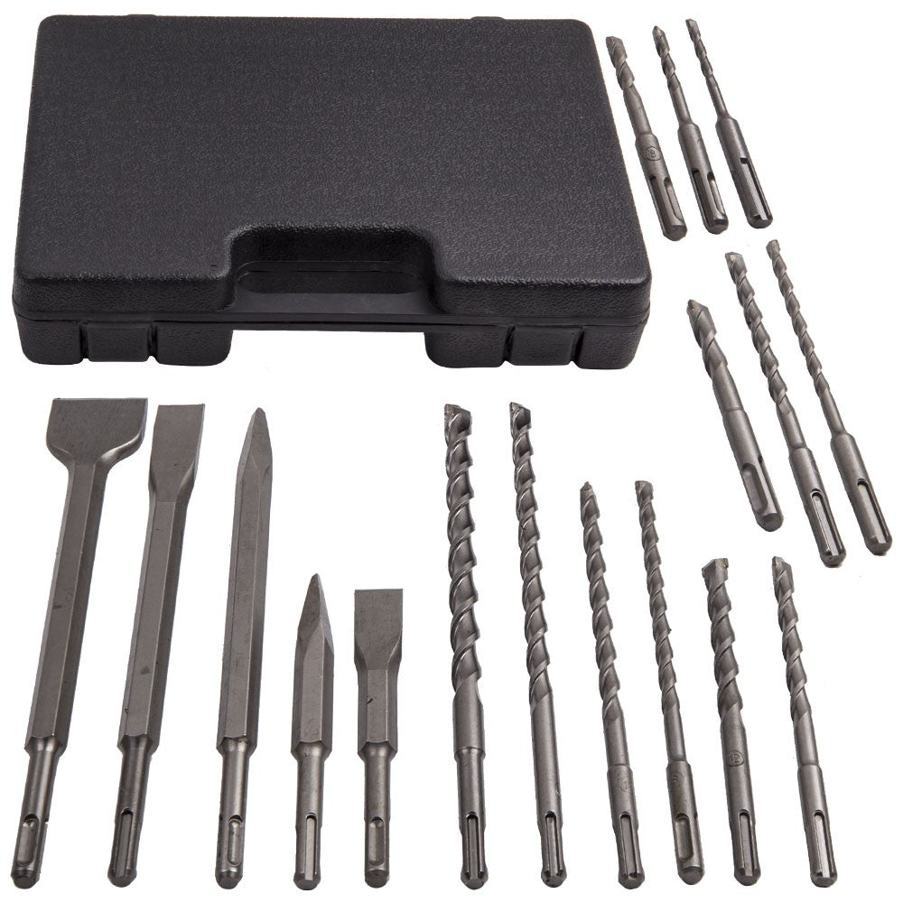 Rotary Hammer Drill Bits Set & Chisels for SDS Plus