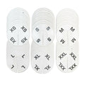 Set Rack Divider Size From Xs To Xxl White Round Ring Hanger Retail
