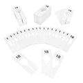 Hangers Retail Clothing 2" X 5" Rectangular Plastic Size 18 Dividers