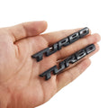 3D Car Styling Sticker Metal TURBO Logo Emblem Body Rear Badge