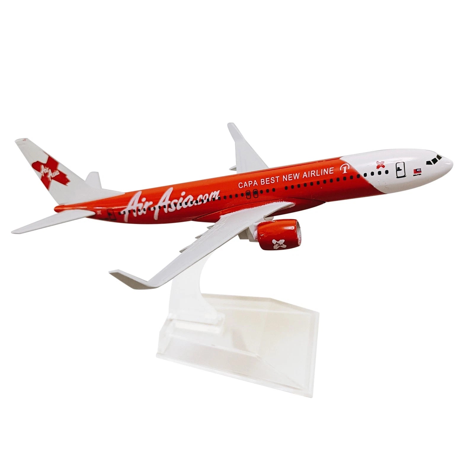 1:400 15cm Boeing Red Air Asia B737 Plane Airplane Model Aircrafts