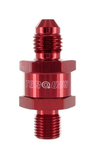 An -4 (4an) to M10x1.0 Red Turbo Oil Feed Filter