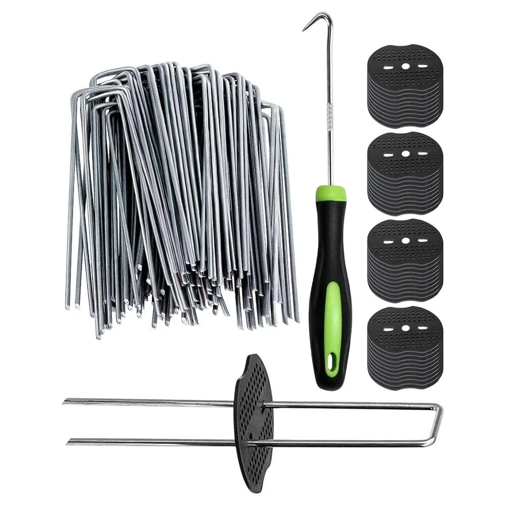 50 Pack U Shaped Garden Stakes Metal Rust Resistant Garden Accessories