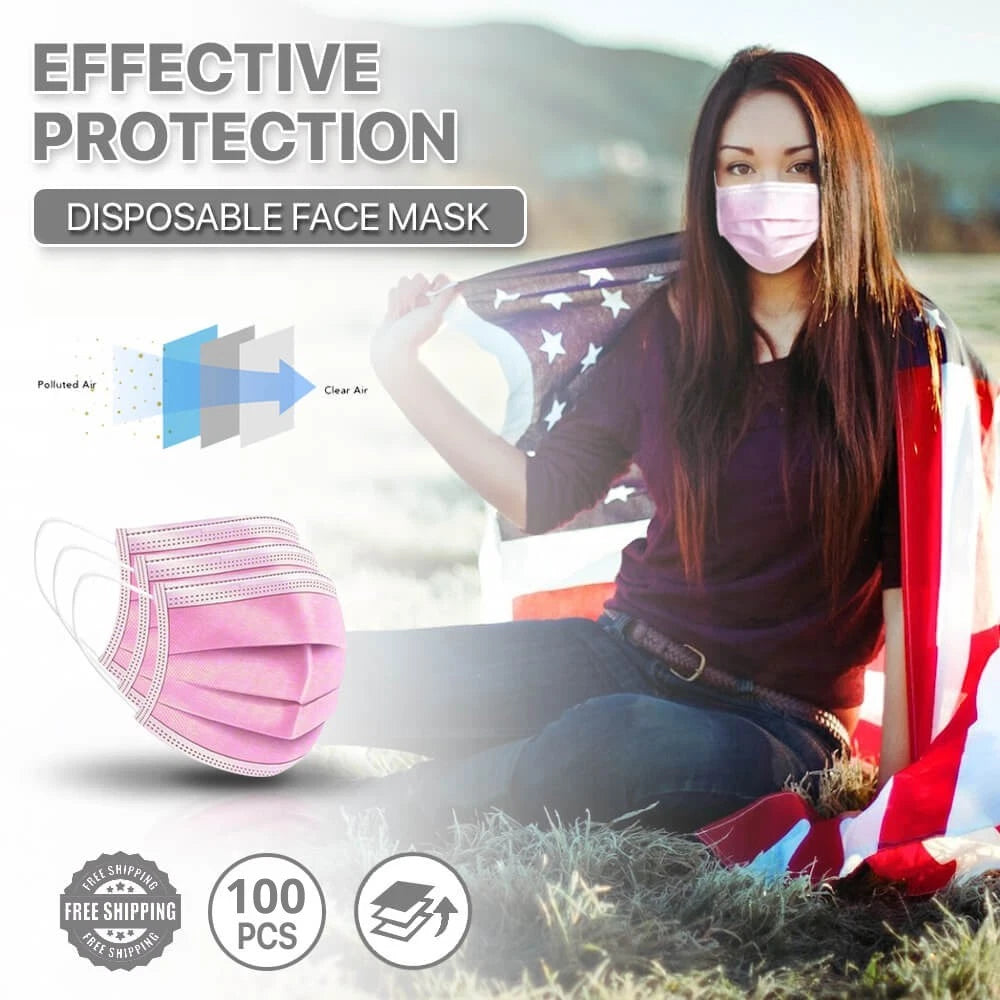 Disposable Face Masks 3-ply Non Medical Surgical | Built Supply Co