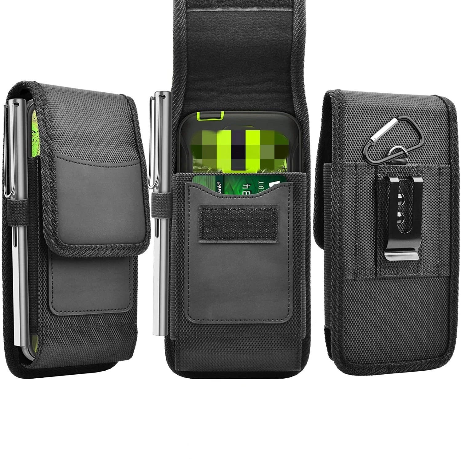 Vertical/horiz<wbr/>ontal Universal 6.5in Phone Holster Waist Belt