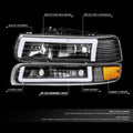 Fit 99-06 Silverado Suburban Tahoe C-shape Led Drl | Built Supply Co