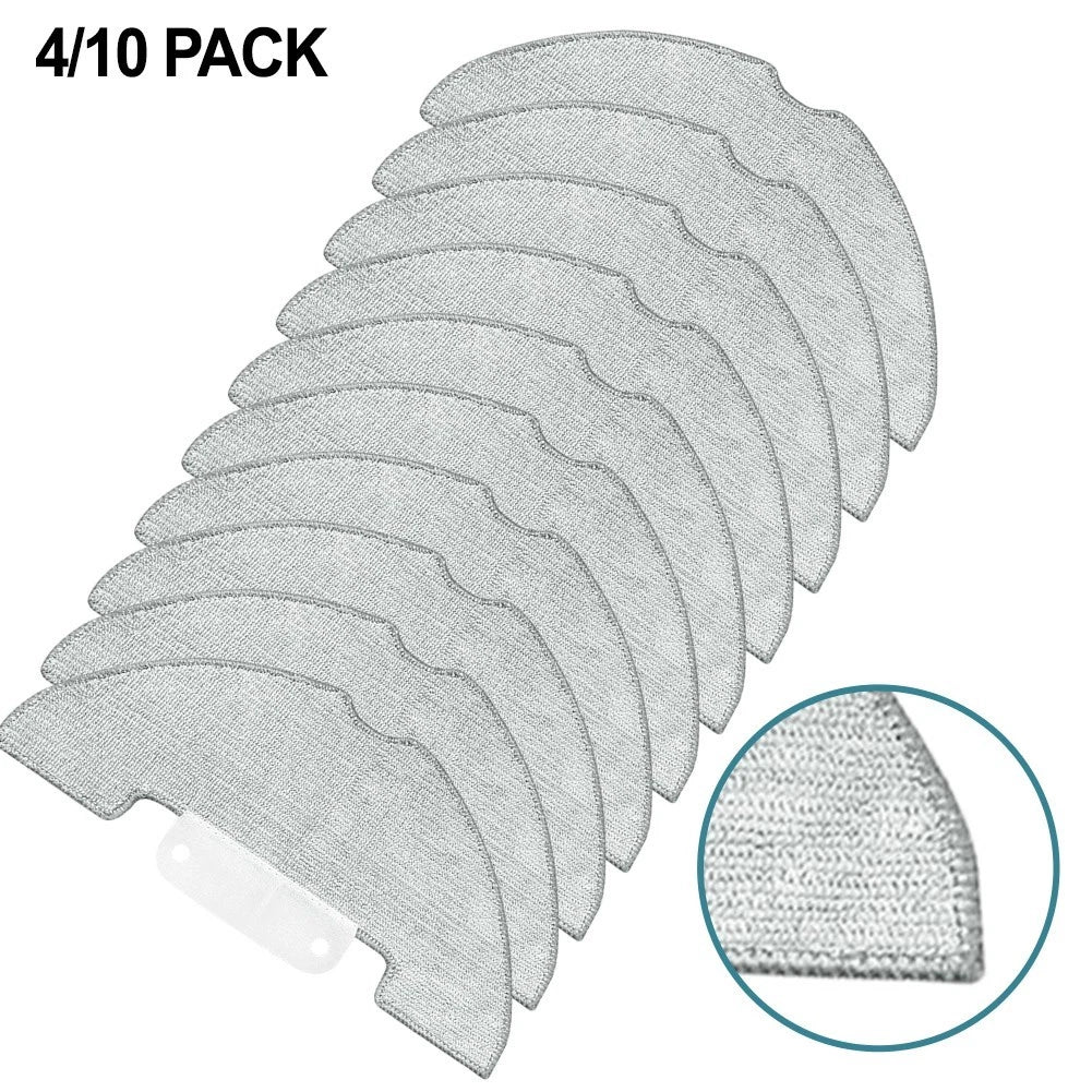 4 Or 10 Microfiber Mop Pads Replacement For Prosceni Q20 Plus Robot
