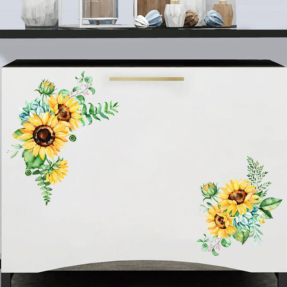 Sunflower Wall Stickers Mural Art Wall Decal Bedroom Living Room Home