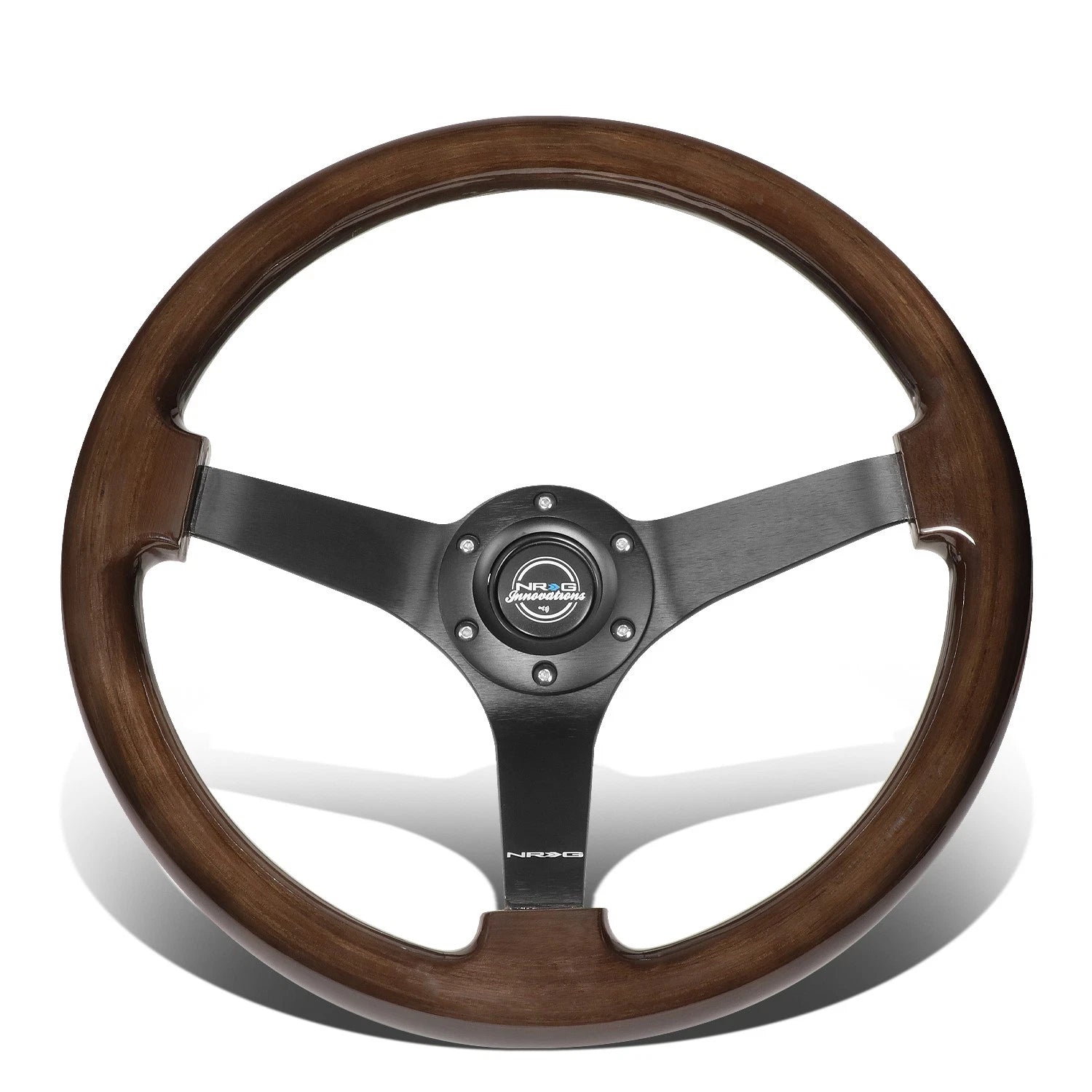 Nrg Rst-036bk-bkw 350mm 3" Deep Dish 3-spoke | Built Supply Co