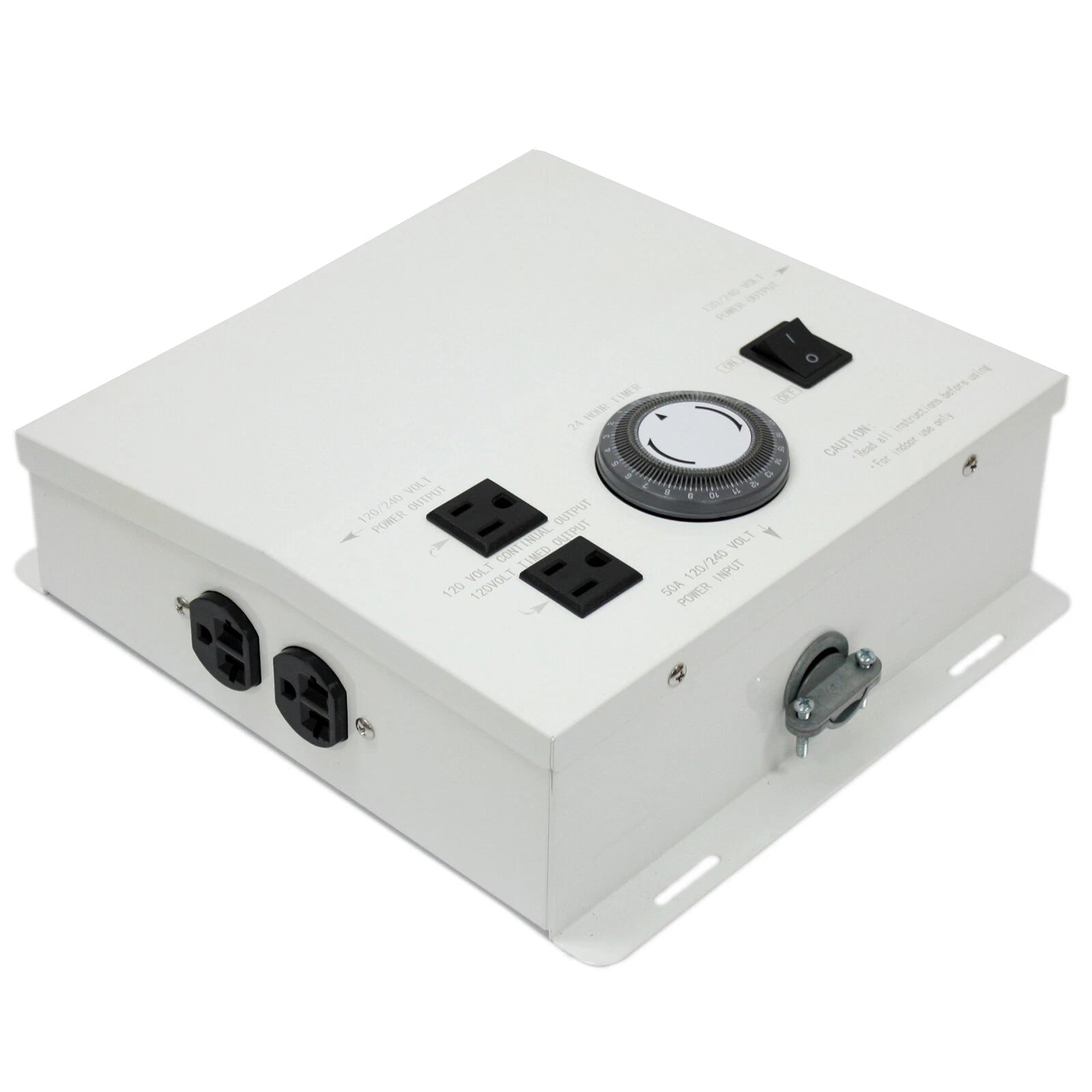 Mlc Hid Light Control Box 50 Amp 240V 8000 Watts W/ 4 Outlet & 24 Hr