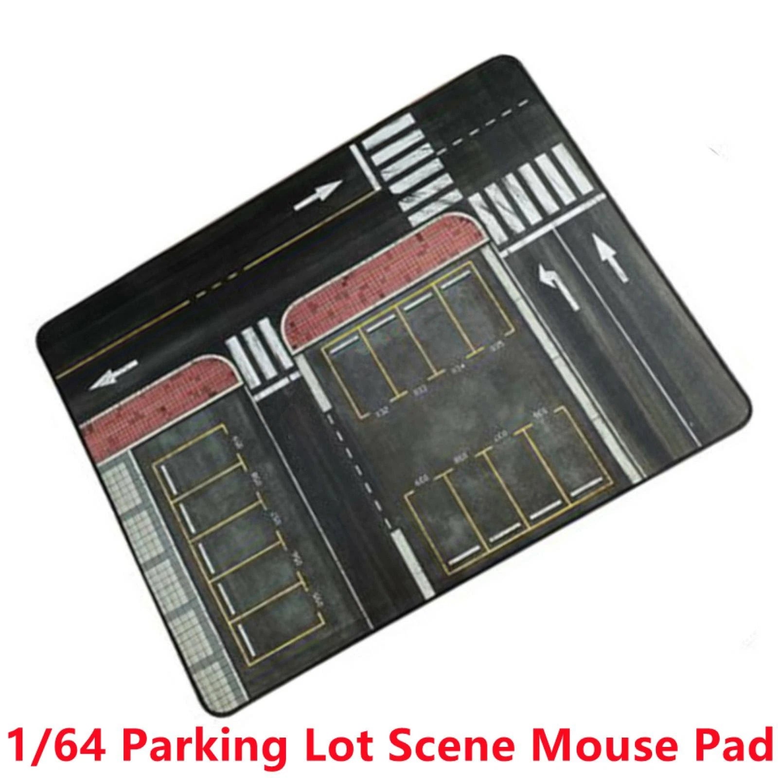 1/64 Rubber Parking Lot Mouse Pad Car Vehicle Scene Display Large