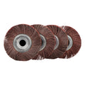6" X 1.5" X 1" Unmounted Flap Wheel Variety Pack - One Each 40, 60,