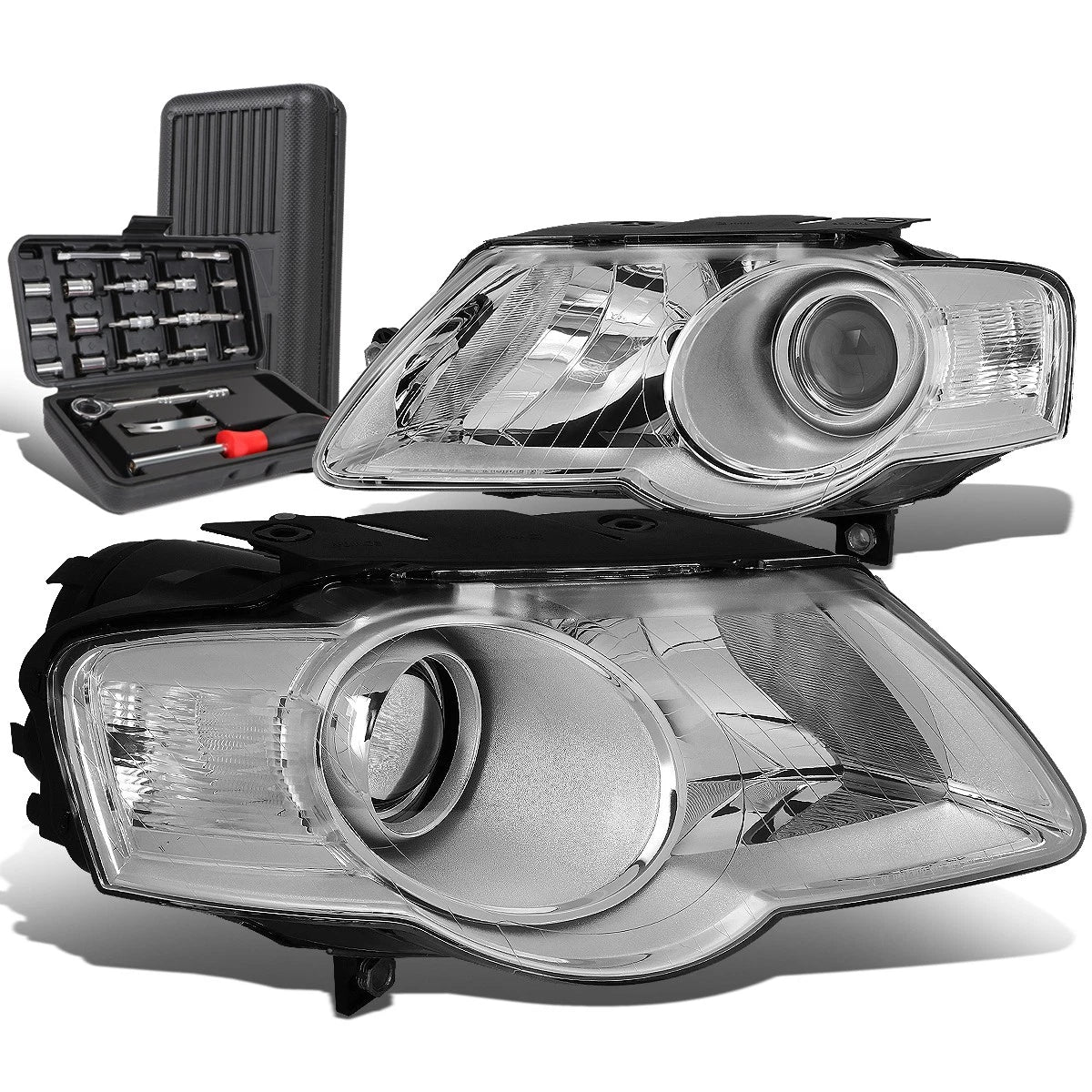 For 2006-2010 Volkswagen Jetta Pair Chrome/clear | Built Supply Co