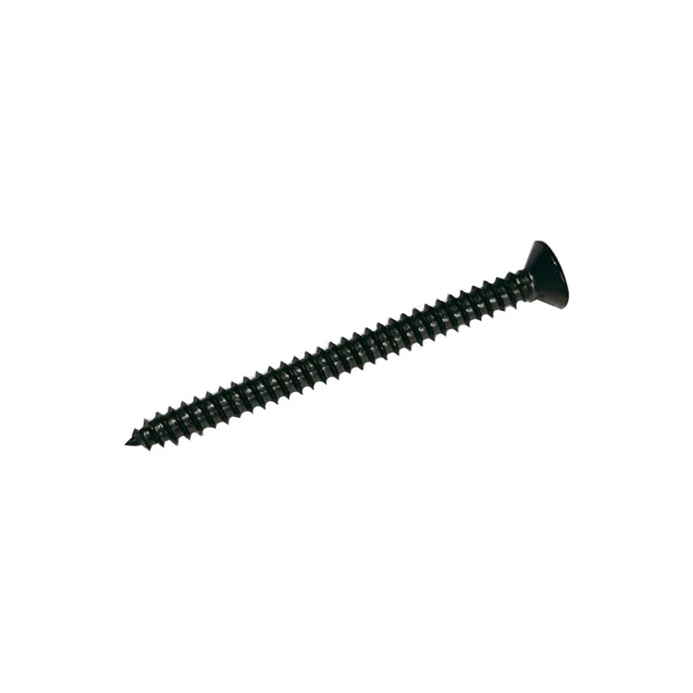 Wood Screws Black Oxide Coated Stainless Steel Flat Head, 1/4" X 2",