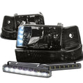 Smoked Housing Led Headlight+clea<wbr/>r Corner+drl | Built Supply Co