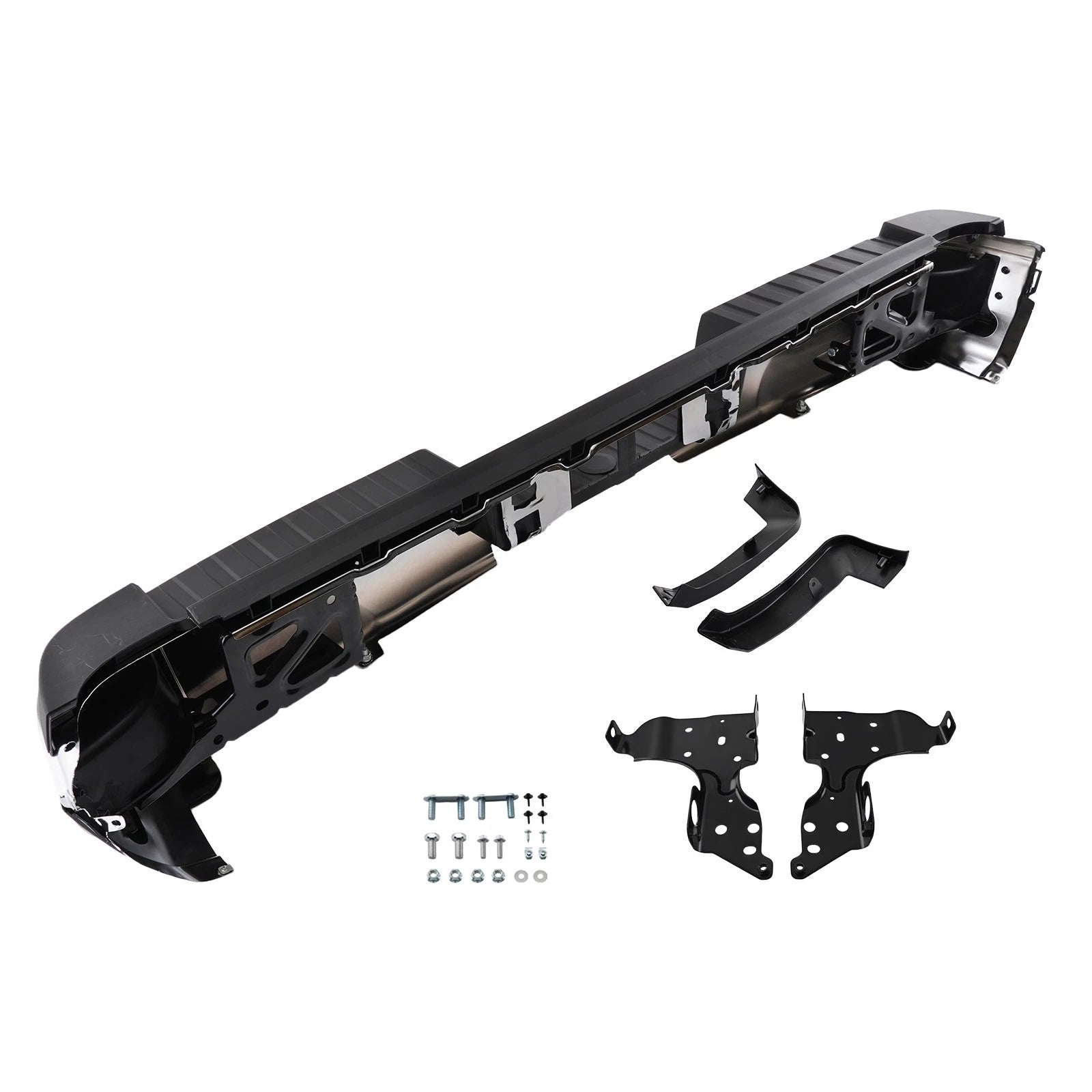 Rear Bumper Assembly Chrome for Silverado 1500 2014-2018 W Park Assist