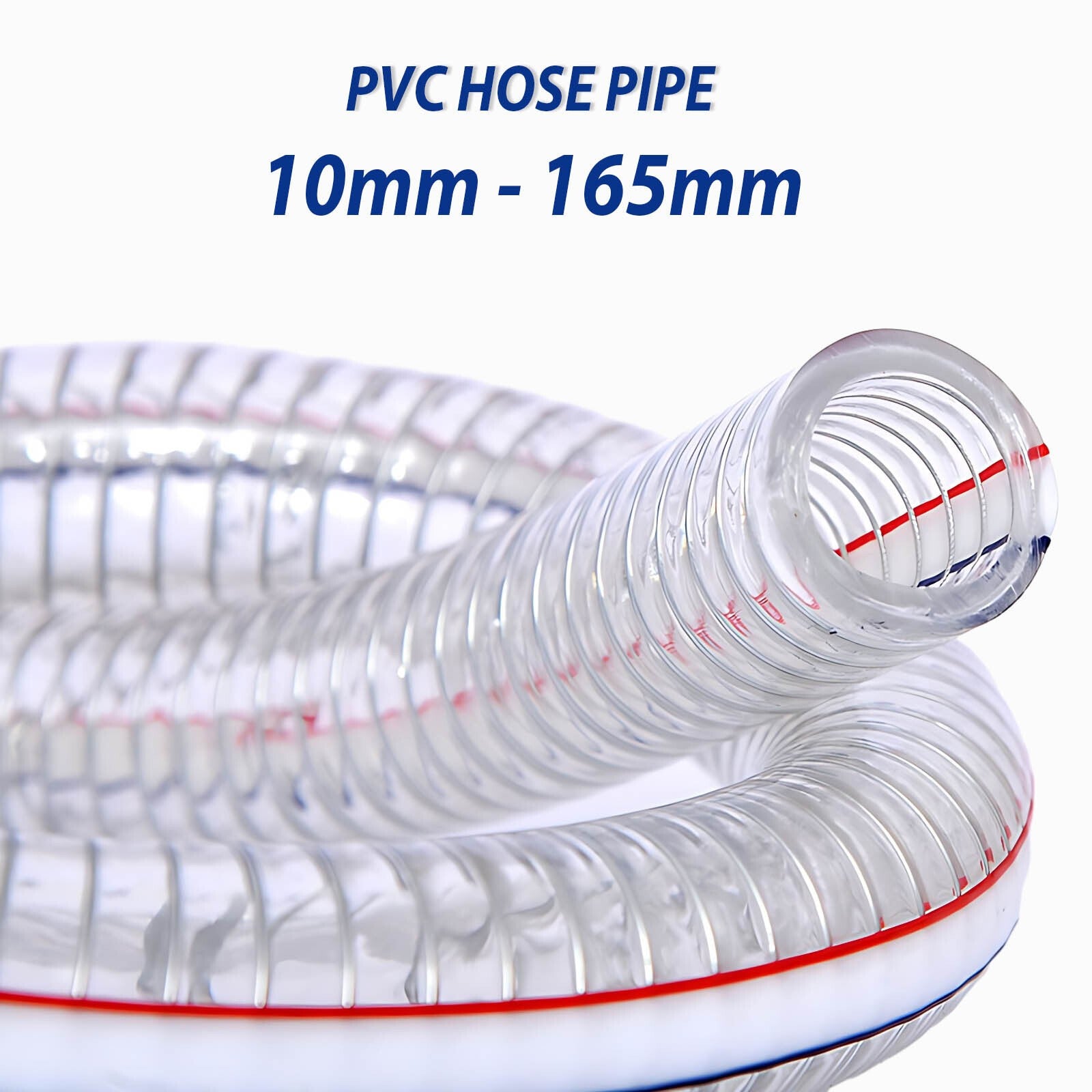 Heavy Duty Braided Wire Reinforced Clear PVC Hose Pipe