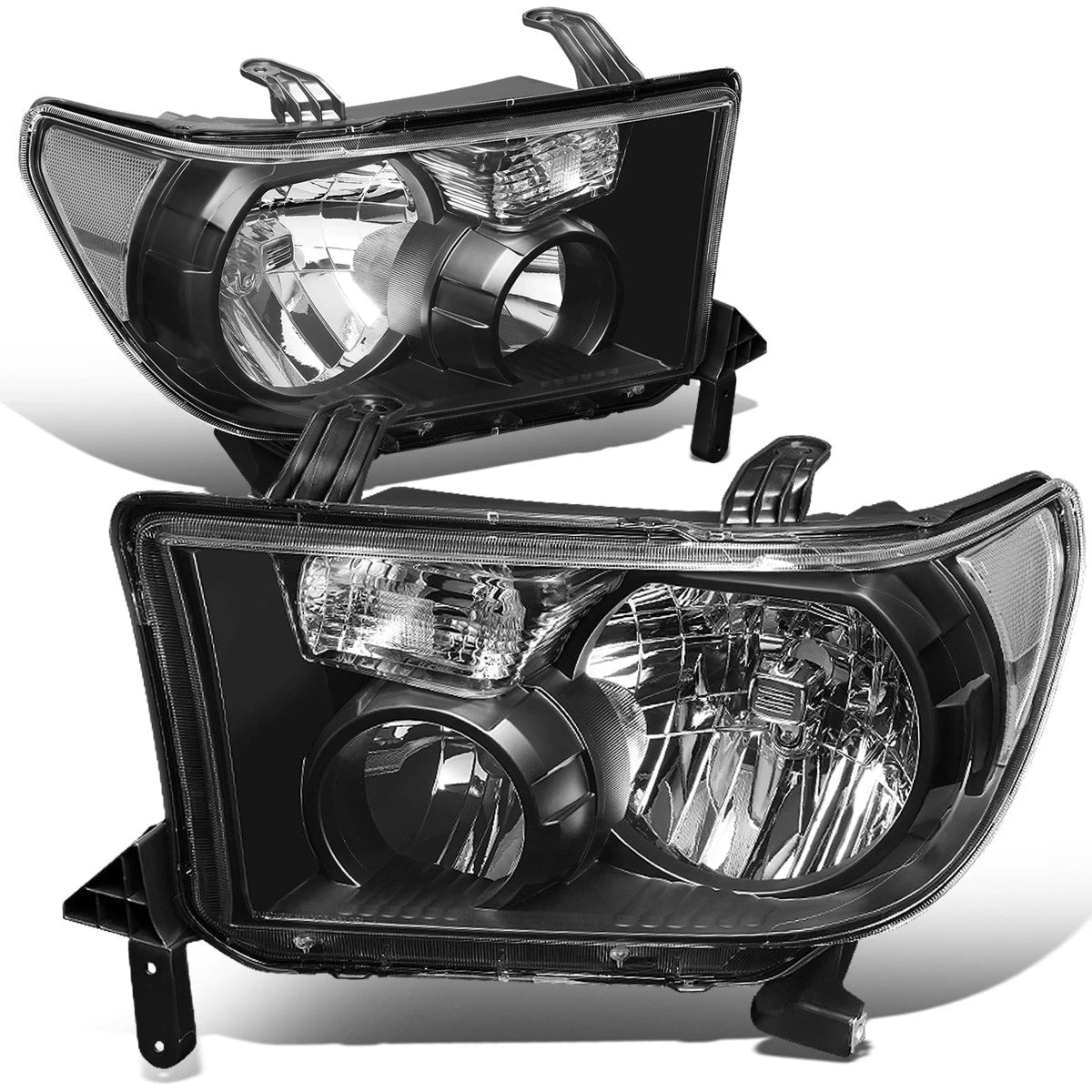 Fit 08-17 Toyota Sequoia Tundra Pair Black Housing | Built Supply Co