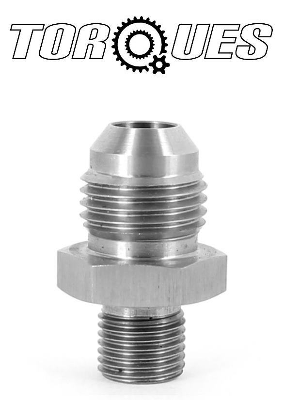 AN -6 (AN6 AN 06) to M10x1.0 Metric Straight Adapter In Stainless