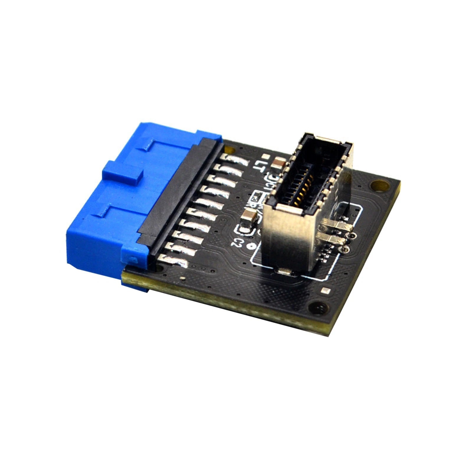 Usb3.0 Front 19pin To Usb 3.1 A-key Type-e 20pin Motherboard Header