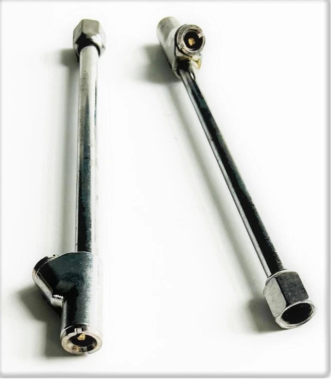 2 Truck Tire Inflator Air Chucks 8-3/8" Long 1/4 Npt Straight/curve