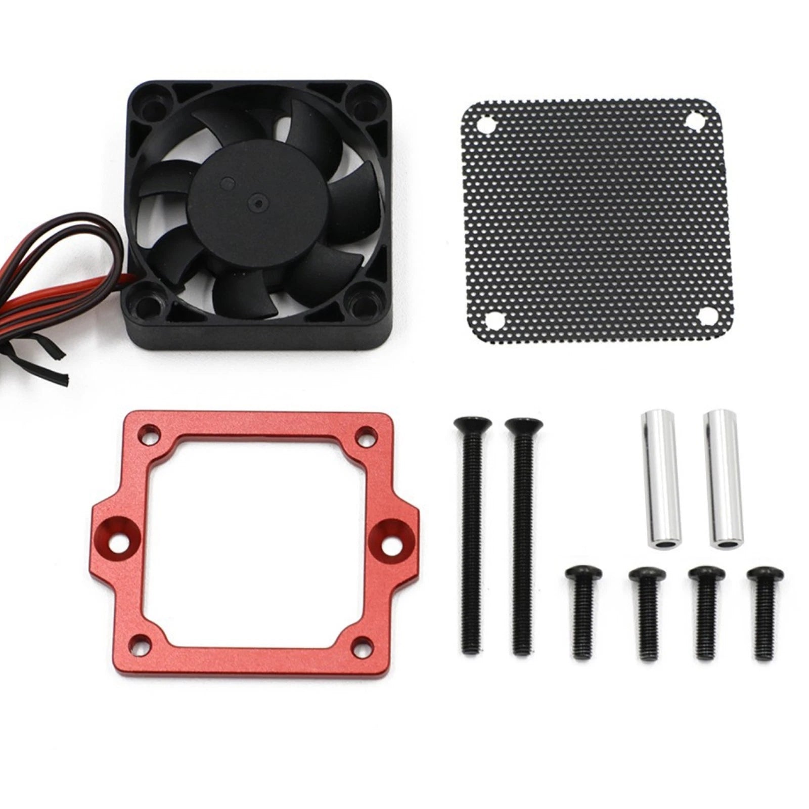 1/10 Rc Car Esc Cooling Fan Cooler Diy Kit For Traxxas Trx4 Trx6