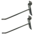 8" Slatwall Hook Panel Display Hooks, 1/4" Thickness Metal, Chrome -