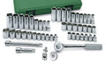 Sk Tools 3/8" Drive 6 Pt Std And Deep Sae & Metric Socket Set 94549