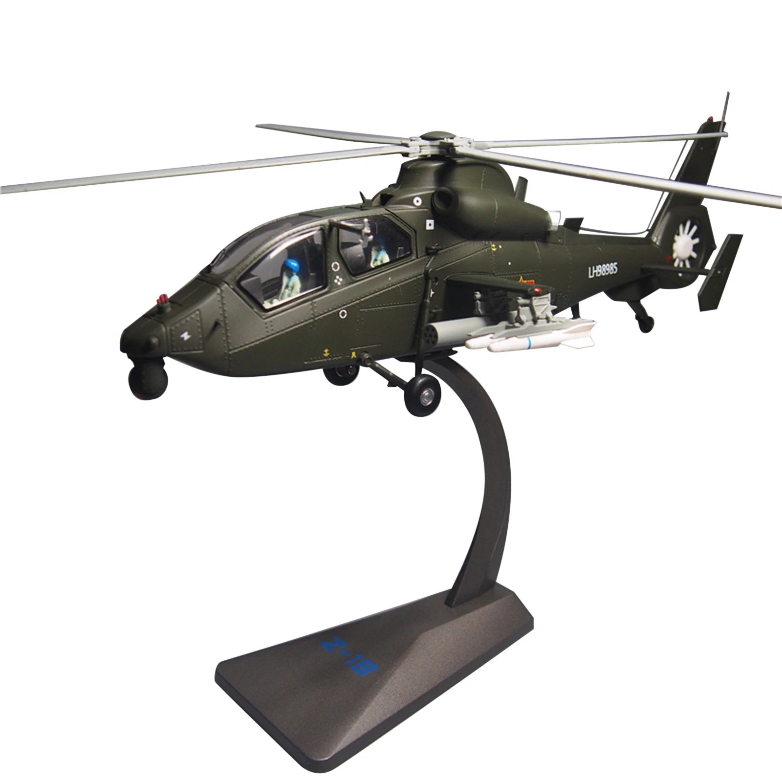 1:48 Z-19 Black Cyclone Helicopter Alloy Diecast Aircraft Military