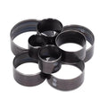 Set Black Leather Cutting Die Set Leather Cutting Punching Die Tools