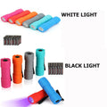 EverBrite 9-LED Mini Flashlight 6-Packs Compact Handheld Torch Black/White Light
