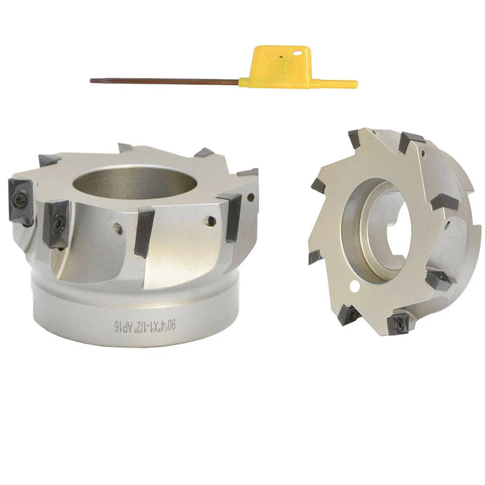 90 Degree Indexable Face Mill Cutter Use Apmp Apkt Cnc 4 X 1-1/2 Inch