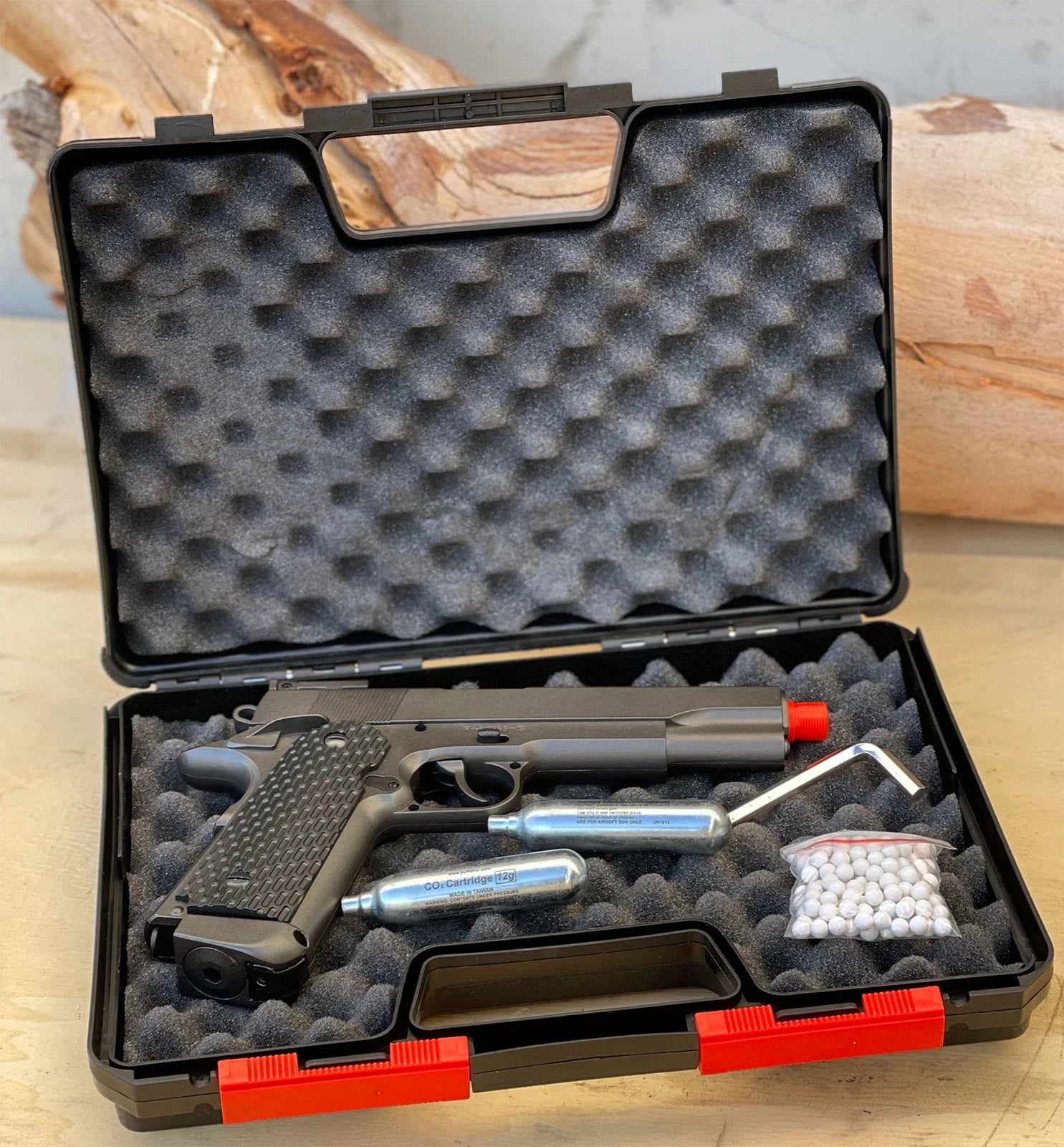 Wellfire Full Metal Co2 Non Blowback 1911 Airsoft Pistol G292 W/ Gas