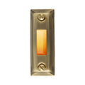 Classic Antique Brass Lighted Metal Doorbell Push Button For Wall