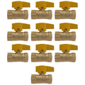 XFITTING 1/2" IPS Brass Gas Ball Valve 10 Pack