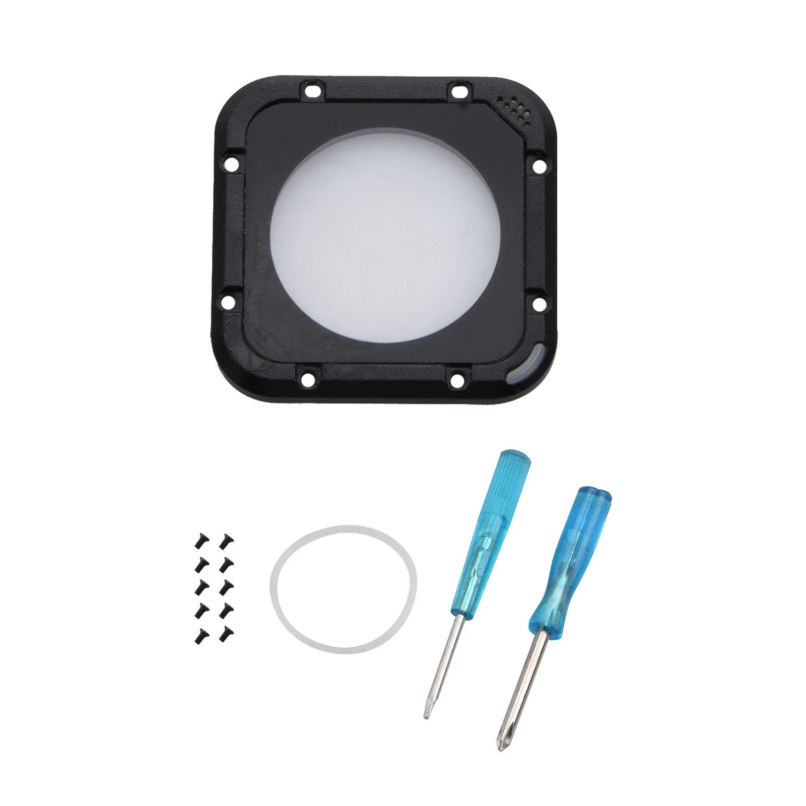 Aluminum Frame Glass Lens Ring Cover Replacement Kit For Gopro Hero