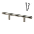120 Rok 3" Brushed Nickel Kitchen Cabinet Drawer T Bar Pull/handle 6"