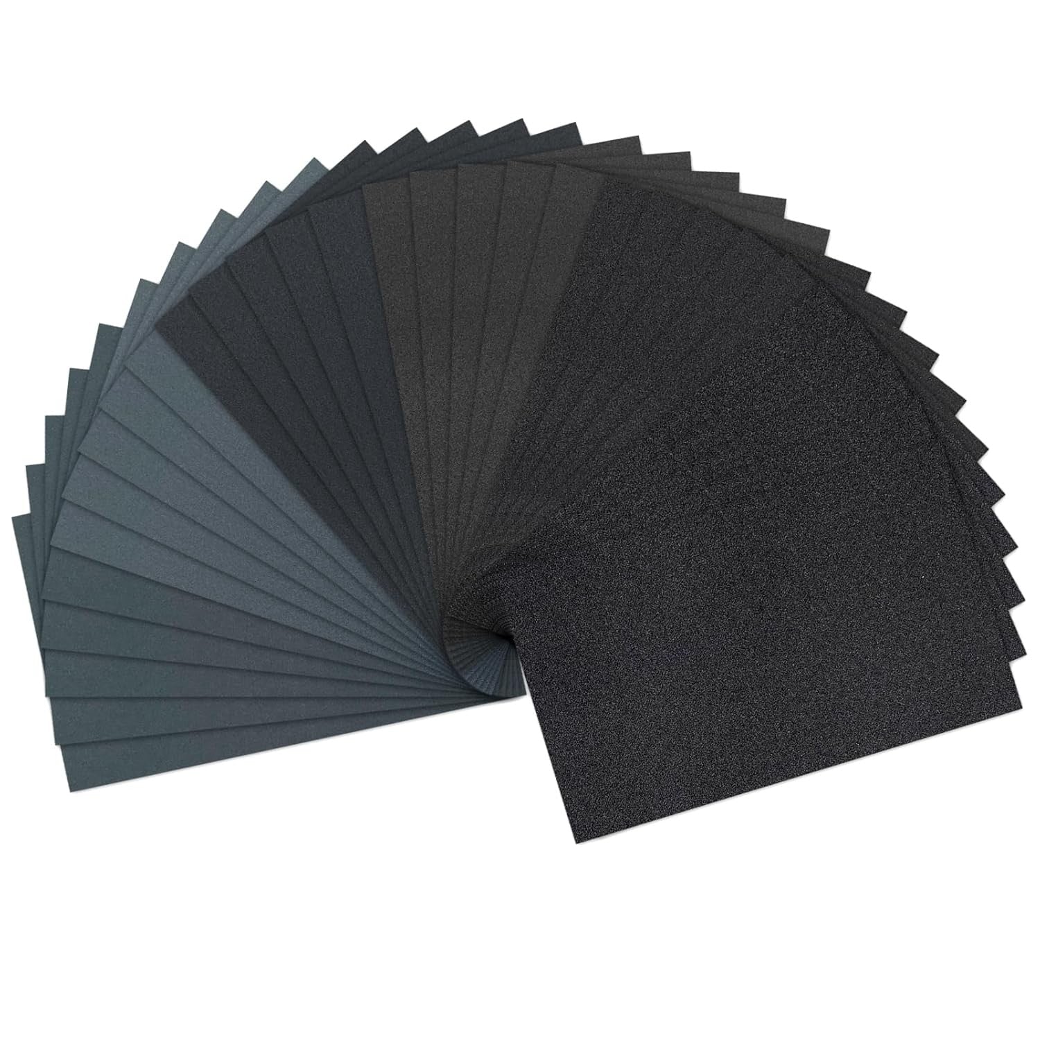 25PCS 5.5" x 9" Wet Dry Silicon Carbide Sandpaper Set Sanding Sheets