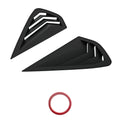 Painted Gloss Black Side Window Louvers for Kia K3 Forte 2019-2022 ABS