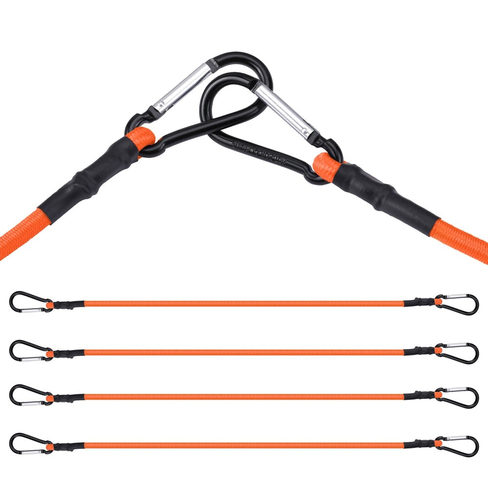 WORKPRO Bungee Cord 4PC 24" Superior Rubber Heavy Duty Strap Strong