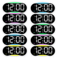 Led Wall Clock Featuring Full Screen Readout Adjustable Brightness