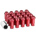 Fit Corvette Malibu Impala Red 20x 50mm Rim Anodized Wheel Lug