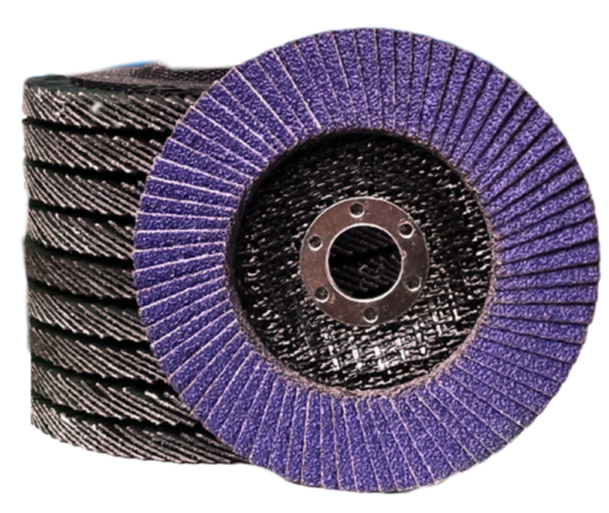 Purple Ceramic Flap Disc 4-1/2" x 7/8" 20 Pack by Unbranded