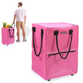 Workpro Medium Reusable Grocery Bag 4 Caster Wheels Heavy Duty Shop