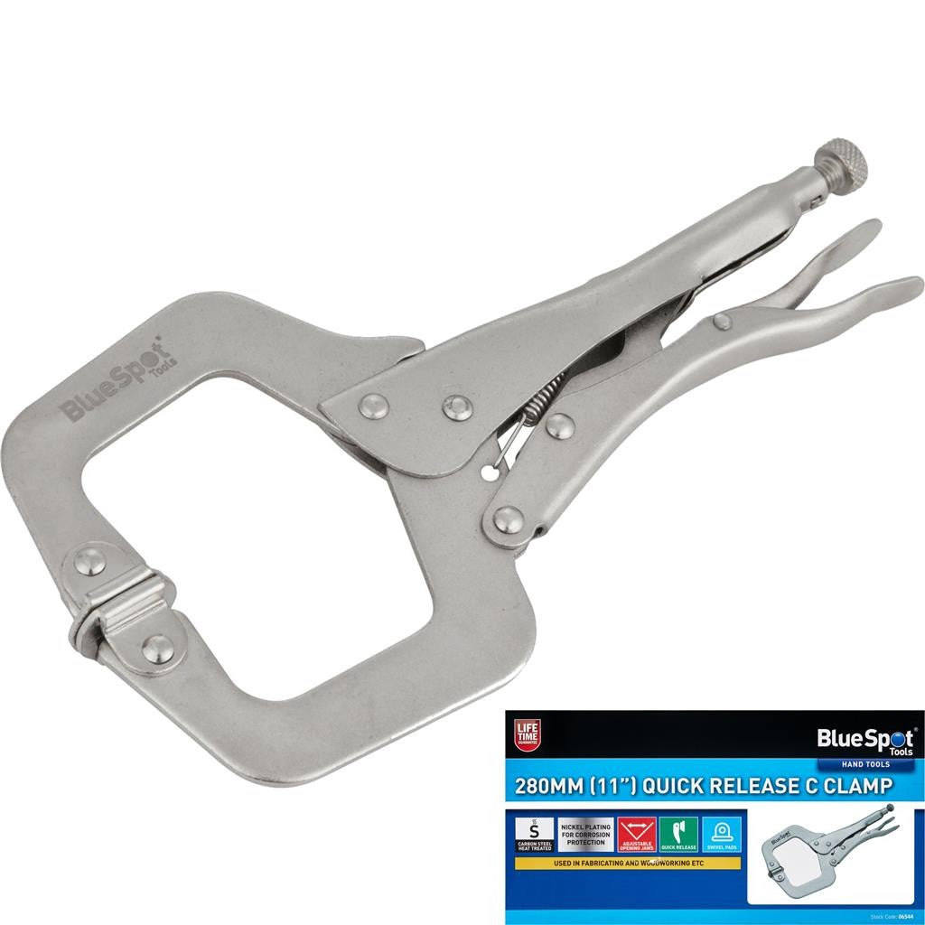 BlueSpot C Clamp Quick Release Mole Grip Adjustable Vice by BlueSpot