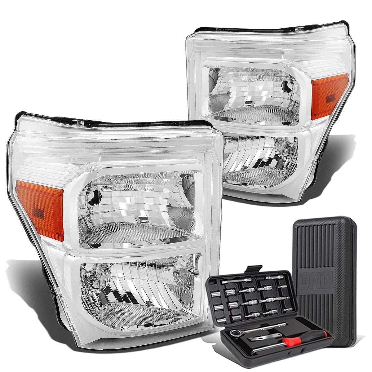 For 2011-2016 Ford Super Duty Pair Chrome/amber | Built Supply Co